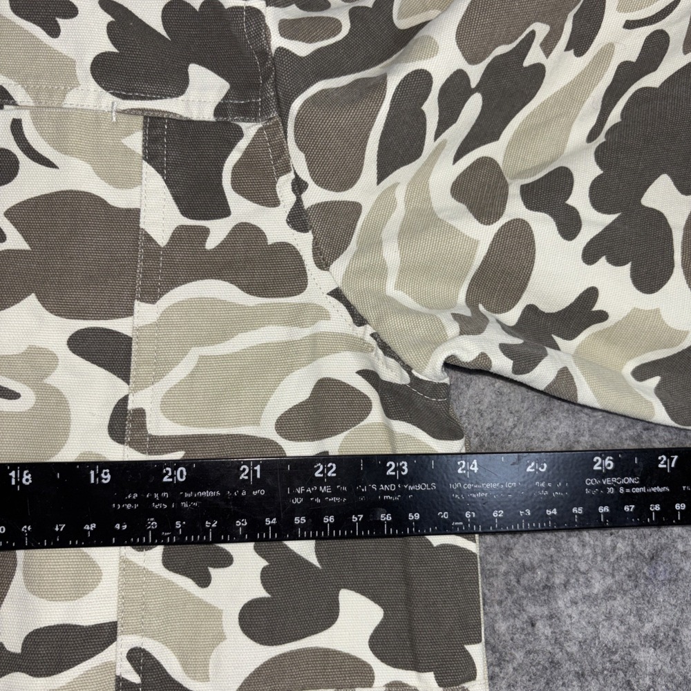 NWT Marsh Wear Delano Shacket Mens XL Stone Mallard Camo Button‎ 4 Pocket Canvas - Picture 6 of 7